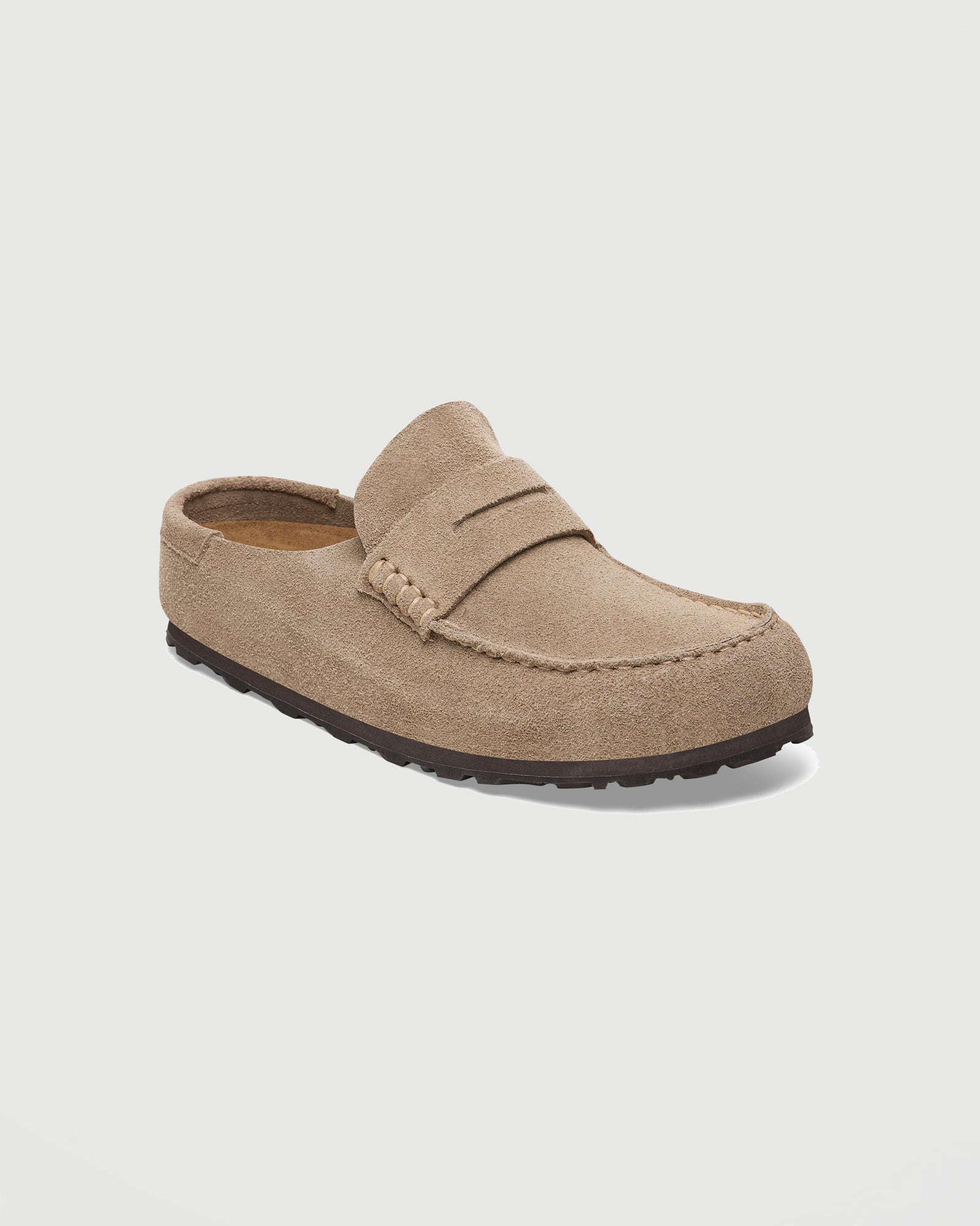 Birkenstock Naples Wrapped Taupe Shoes Leather Unisex