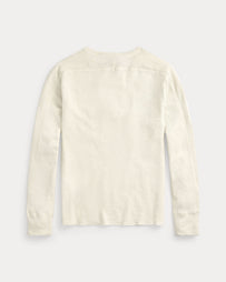 RRL Waffle Knit Crewneck White Knitwear Men