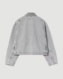 Carhartt WIP W' Emery Jacket Black Chalk Wash JKT Short Women